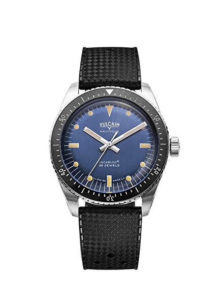 Skindiver Nautique Blue BAR200 Siyah Silikon Erkek Kol Saati