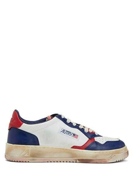 Multicoloured Men's Leather Sneaker