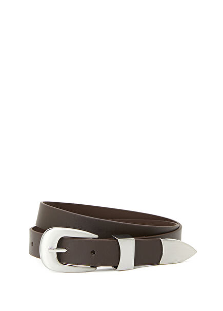 Brown Women's Leather Belt