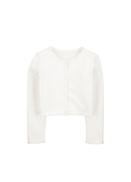 Cotton Little Girls Cardigan
