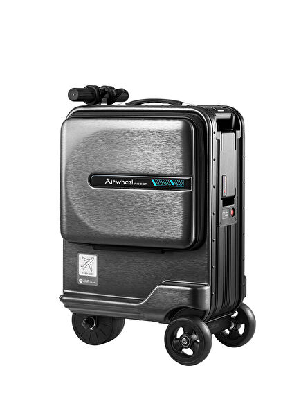 SE3miniT Black Cabin Size Electric Rideable Scooter Suitcase