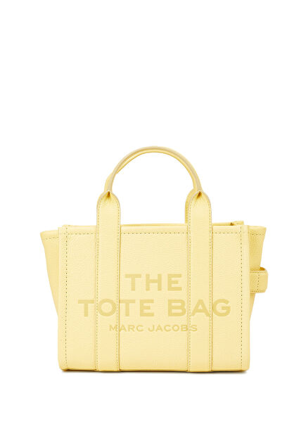 The Small Açık Sarı Kadın Deri Alışveriş Çantası