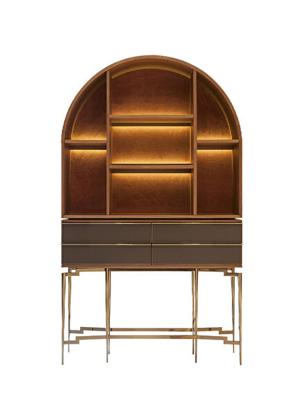 Nikea Brown Walnut Showcase