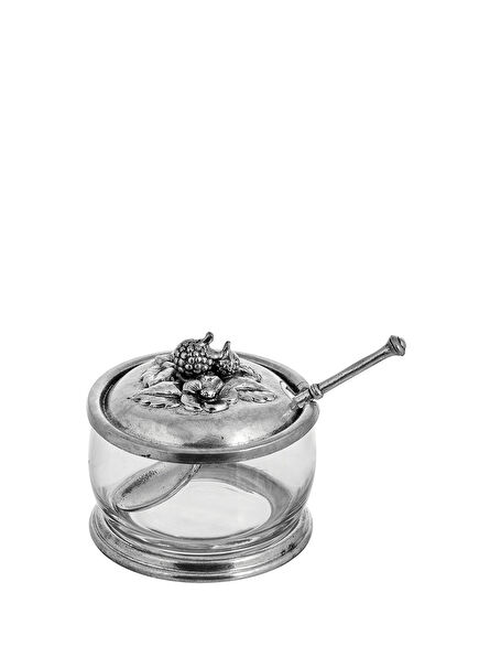Tin-Glass Preserve Jar