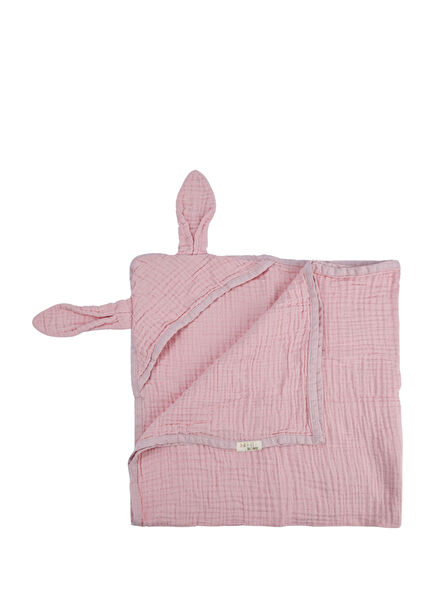 Pembe 4 Kat Müslin Unisex Bebek Havlu