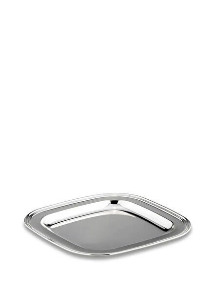 Silver Plexi Square Serving Tray 24 cm