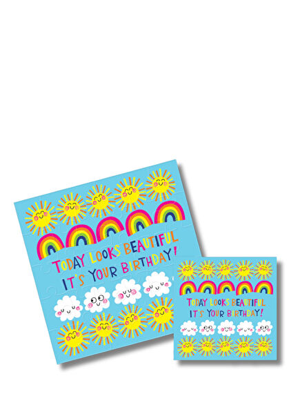 Today Looks Beautiful Puzzle Birthday Greeting Card