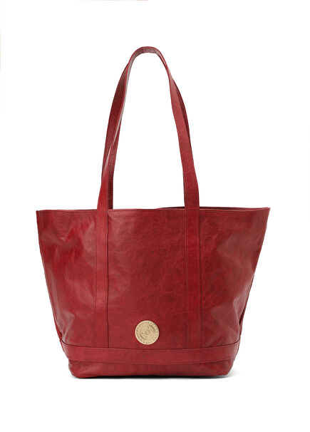 Cosima Tote Bordo Kadın Deri Alışveriş Çantası