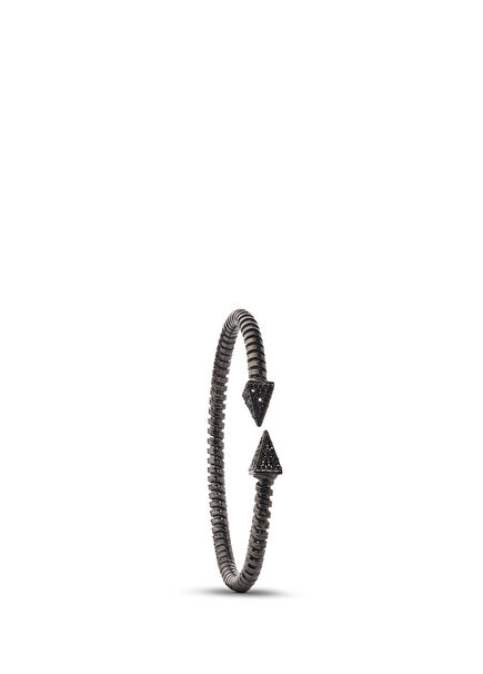 Black Spire 925 Ayar Gümüş Erkek Bileklik