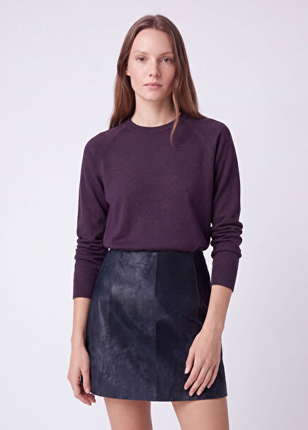 Plum Wool Sweater