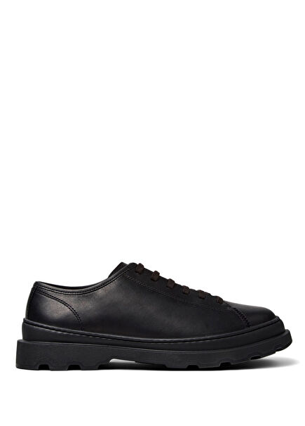 Brutus Siyah Deri Erkek Oxford Ayakkabı K101066-001