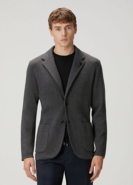 Gri Yün Ceket