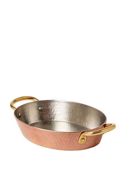 Héritage Koleksiyonu Bakır Dövmeli Oval Sahan 15 cm