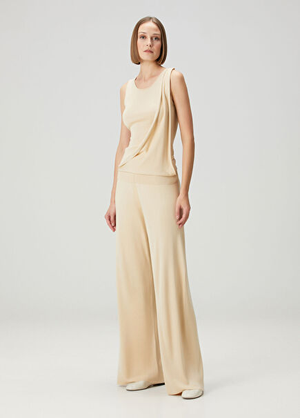 Taylx Cream Silk Pants