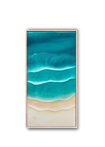 Reverie Wood Epoxy Painting 30 x 60 cm