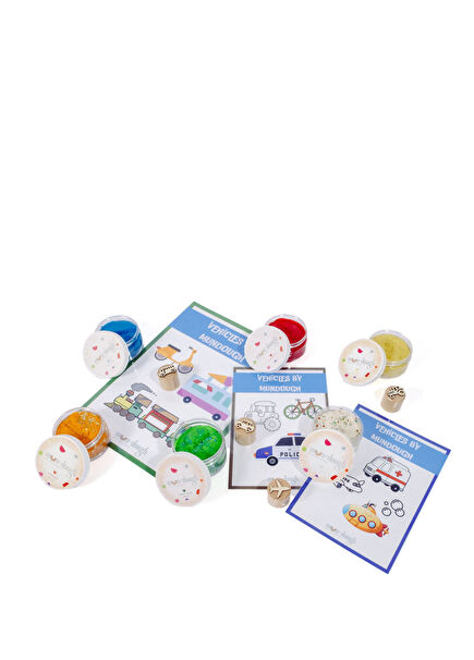 Vehicals Çok Renkli Oyun Hamuru Seti