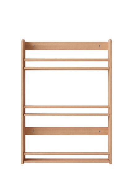 Fox Natural Wooden Children's Room 3-Piece Montessori Wall Shelf
