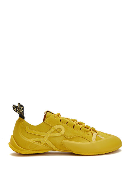 Grip Sarı Kadın Süet Sneaker