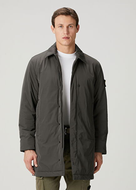 Grey Quilted Parka