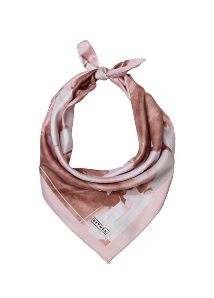 Çok Renkli Kadın Saten Fular