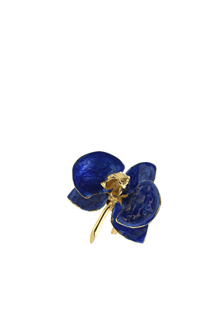 Orchid Blue Women's Gold Plated Brooch