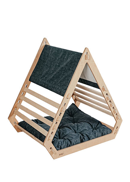 Pyramid Wooden Cat and Dog Bed