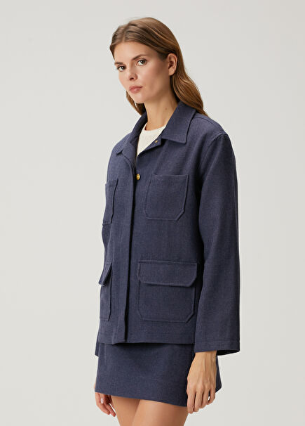 Jaiyk Blue Wool Jacket