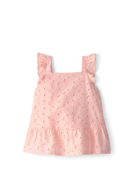 Pembe Çiçek Desenli Kız Çocuk T-Shirt