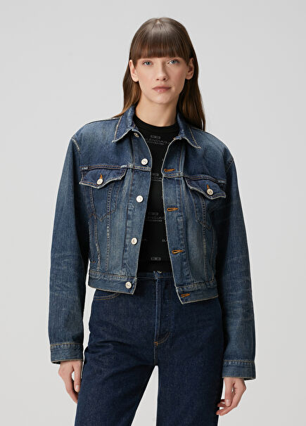Small Fit Blue Denim Jacket