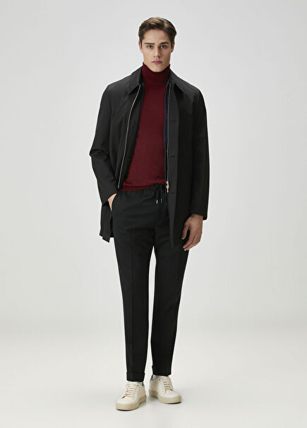 Black Wool Pants