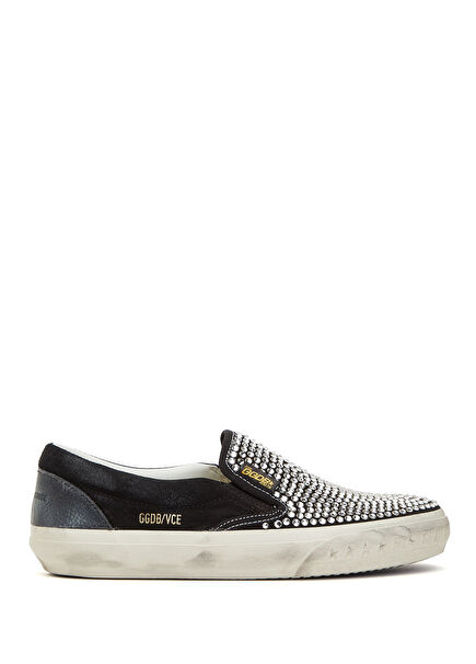 Siyah Kadın Deri Low Top Sneaker