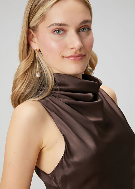 Zirkon Taşlı Kadın Top Küpe