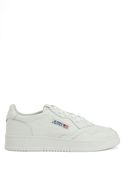Beyaz Erkek Deri Sneaker