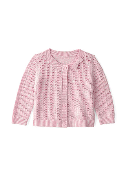 Pink Bow Baby Girl Cardigan