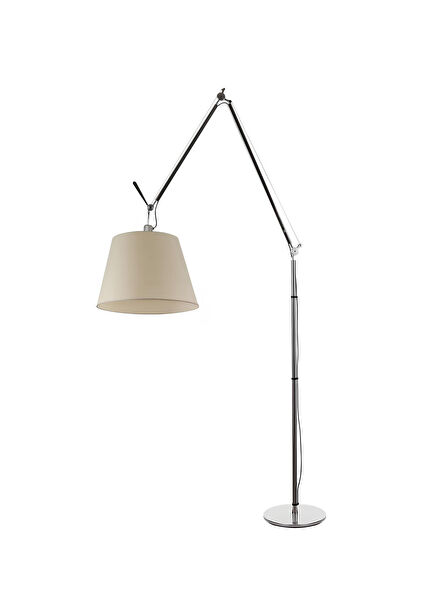 Tolomeo Mega White Led Parchment Diffuser Aluminum Floor Lighting