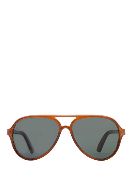 The Goose Kahverengi Asetat Unisex Güneş Gözlüğü