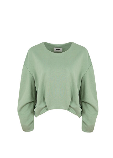 Aqua Green Oversize Women's Sweatshirt