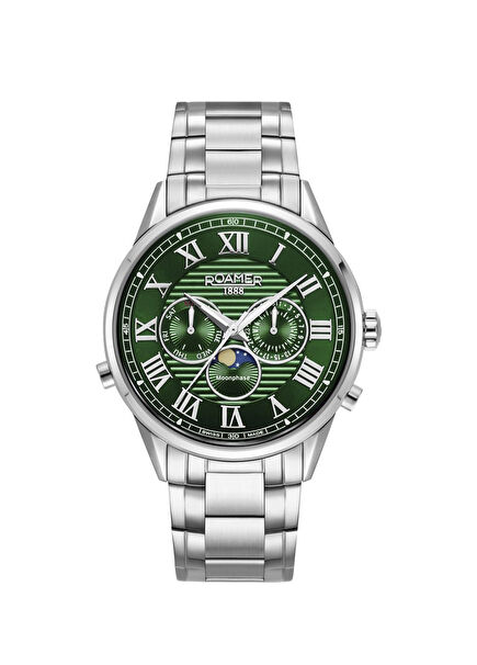 513821-41-75-50 Grey Steel Men's Watch