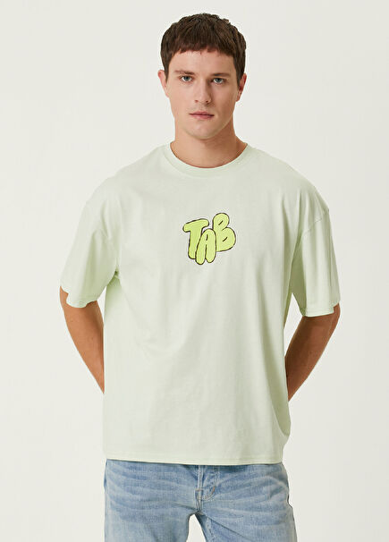 Spiral Green Oversized Short Sleeve Men's T-Shirt