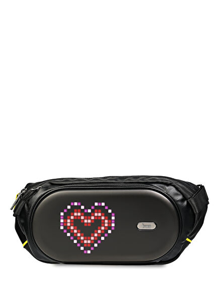 Pixoo SlingbagC Piksel Led Ekran Siyah Bel Çantası