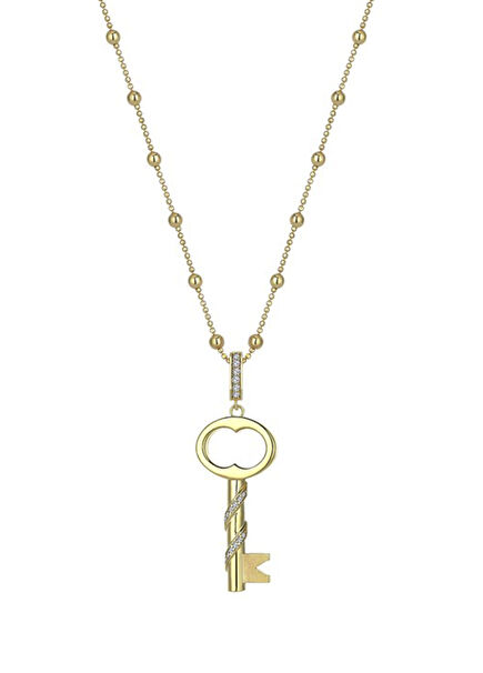 Altın Kaplama 925 Ayar Gümüş Rumi Kolye