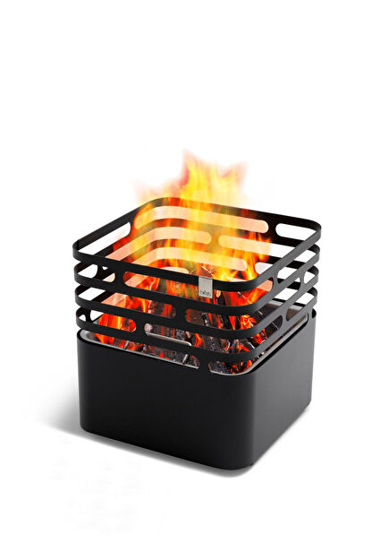 Cube Fire Pit and Barbecue Set