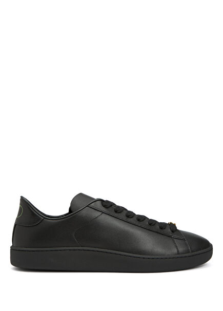 Black Men's Leather Sneakers