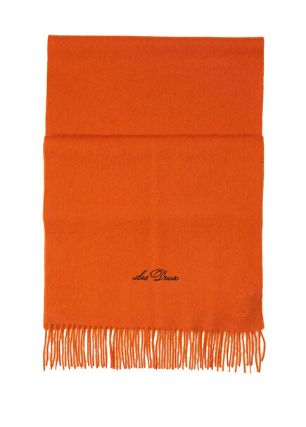 Turuncu Erkek Yün Atkı