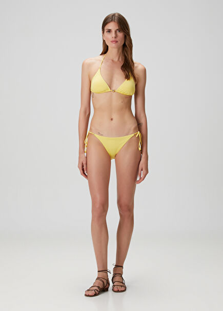 Sarı Üçgen Bikini Takımı