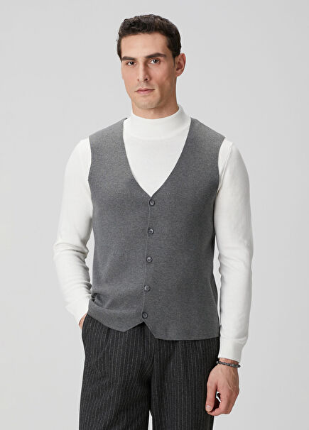Anthracite Knitwear Vest