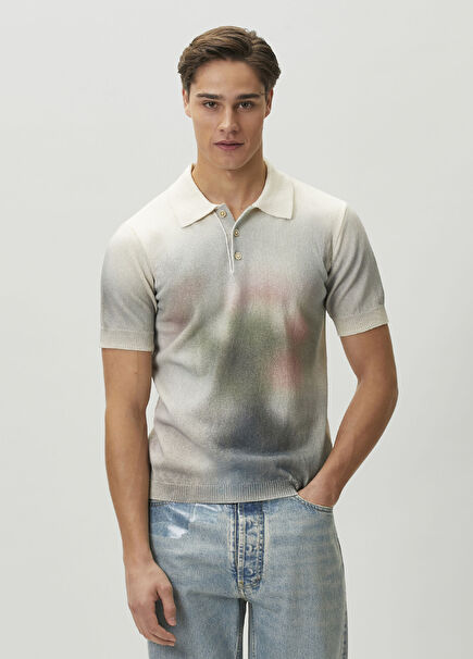 Colorblocked Desenli Polo Triko
