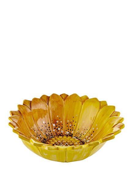 Camomilla Sarı Seramik Servis Kasesi 26 cm
