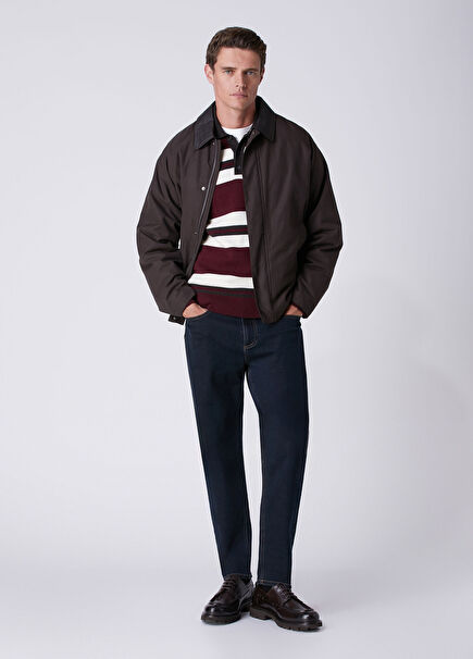 Slim Fit Dark Wash Navy Blue Jeans
