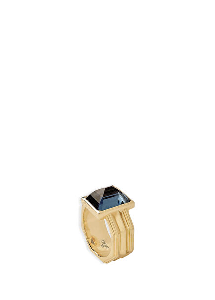 Unsaid Statement London Blue Topaz Taşlı 14 Ayar Altın Kadın Yüzük